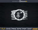Disc Golf Sport USA Flag Svg T-shirt Design