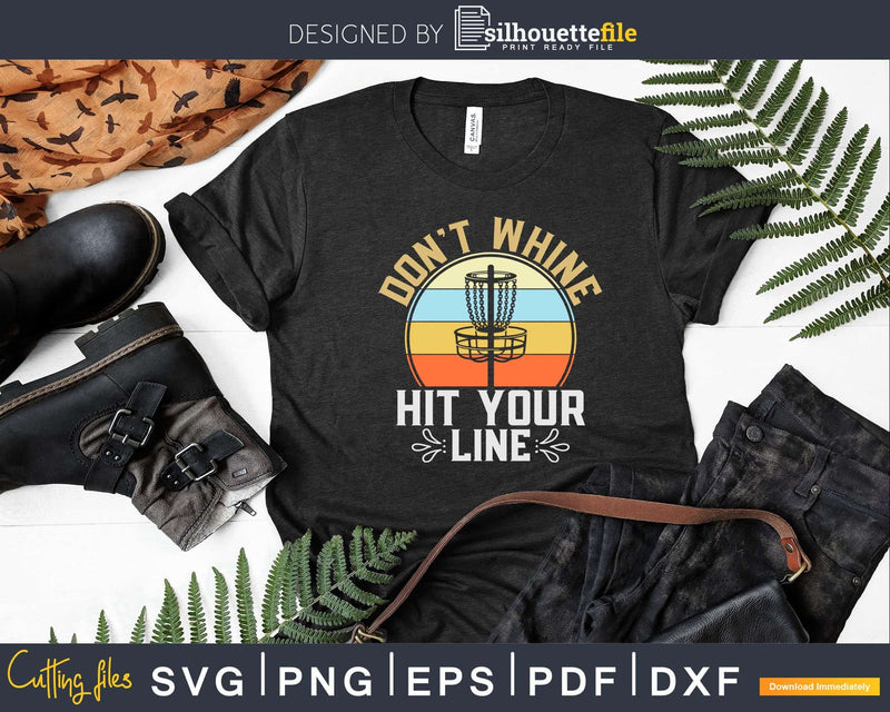 Disc Golf Stupid Tree Hit Your Line Svg T-shirt Design