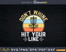 Disc Golf Stupid Tree Hit Your Line Svg T-shirt Design