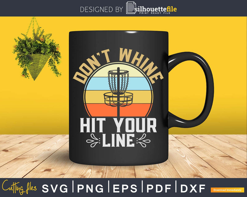 Disc Golf Stupid Tree Hit Your Line Svg T-shirt Design