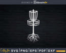 Disc Golf Tree Roots Basket Frisbee Frolf Funny Golfer Svg