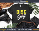 Disc Golf Vintage Retro Golfer Sport Lover Svg T-shirt