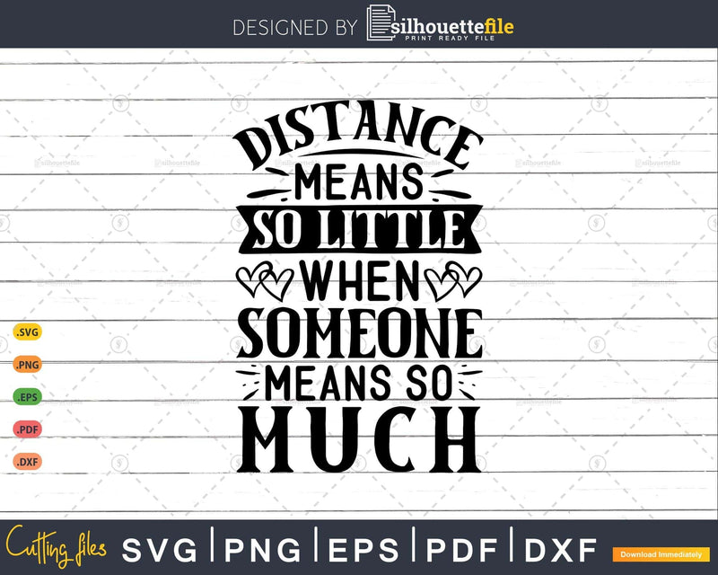 Distance means so little when someone much SVG