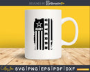 Army Veteran Svg png dxf eps Distressed American Flag