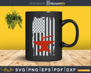 Distressed American USA Flag Blacksmith Hammer Svg Png