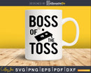 Distressed Cornhole Boss Of The Toss Svg Dxf Png Cricut File