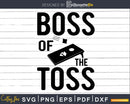 Distressed Cornhole Boss Of The Toss Svg Dxf Png Cricut File