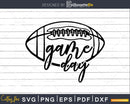 Distressed Football Game Day Svg craft cricut cut files