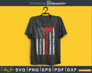 Distressed Patriot Thin Red Line American Flag Firefighter
