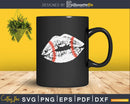 distressed Softball lips svg png cutting digital files