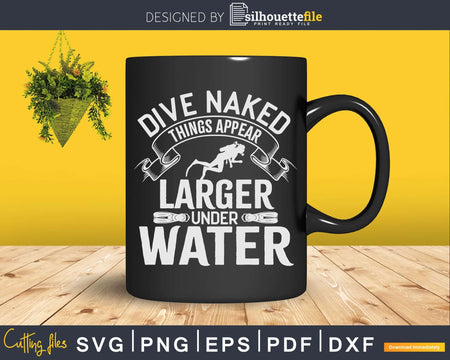 Dive Naked Things Appear Larger Underwater Scuba Diving Png