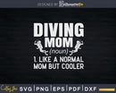 Diving Mom Definition Funny Scuba Svg Png Cricut Files