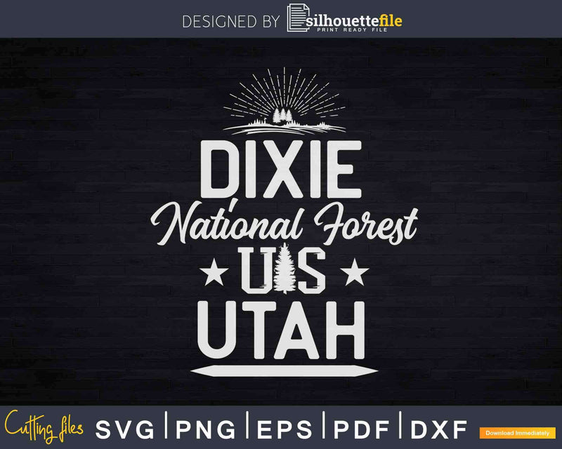 Dixie National Forest Utah Svg T-shirt Design