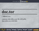 Doctor definition svg printable file