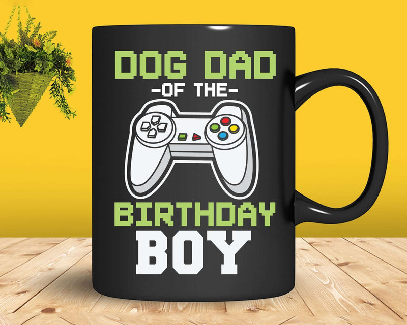 Dog dad of the Birthday Boy Matching Video Game Svg Designs