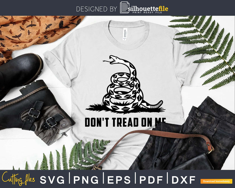 Don’t Tread On Me download SVG EPS PNG dxf files