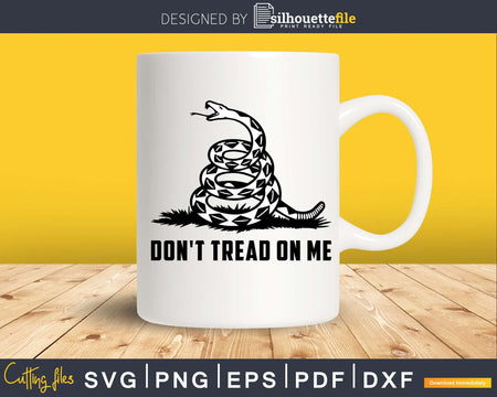 Don’t Tread On Me download SVG EPS PNG dxf files