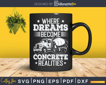 Dreams Become Concrete Realities Finisher Svg T-shirt Design