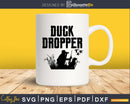 Duck Dropper duck hunting silhouette digital cutting vector