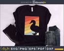 Duck Retro vintage Style craft svg png design cut printable