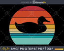 Duck Retro vintage Style svg png cricut cutting print-ready