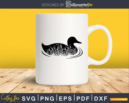 Duck silhouette svg digital file
