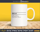 Dulcet definition svg printable file