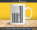 Dziadzia USA Flag 4th Of July Svg Png T-shirt Design