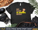 Eat Sleep Go Bananas Repeat Funny Cute Animal Monkey Svg