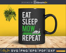Eat Sleep Mow Repeat Funny Grass Mowing Landscaper Svg