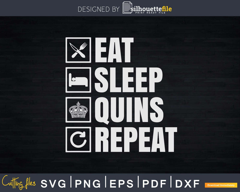 Eat Sleep Quins Repeat Harlequins Rugby Svg Cricut Cut File
