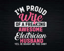 Electrician Proud Wife Of My Awesome Husband Svg Png Files