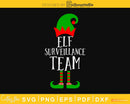Elf surveillance team svg png cricut craft cut silhouette