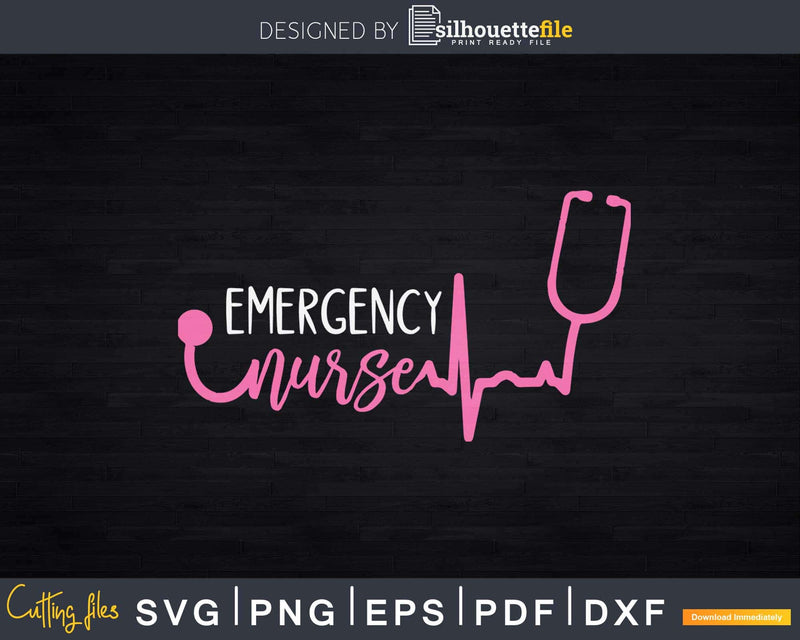 Emergency Nurse Department Svg T-shirt Design