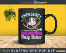 Emergency Nurse Unicorn Merch Gifts For ERN Svg T-shirt