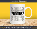 ER Nurse svg silhouette cut cutting cricut files