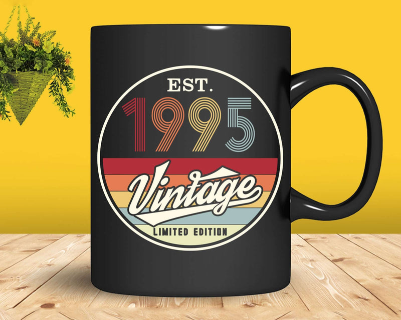 Est. 1995 Vintage Limited Edition 27th Birthday Sublimation