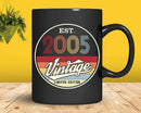 Est. 2005 Vintage Limited Edition 17th Birthday Sublimation