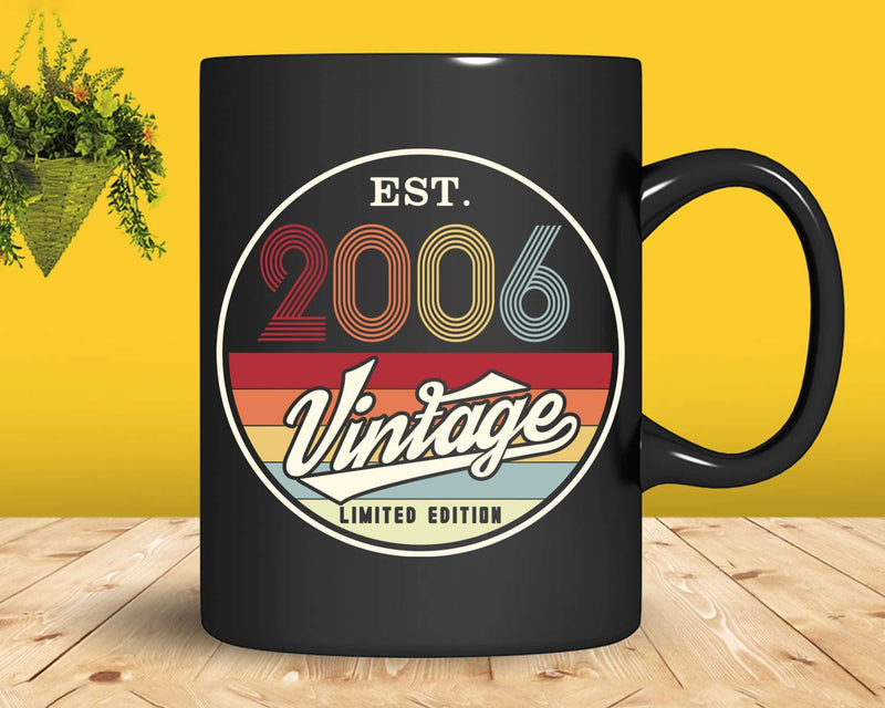 Est. 2006 Vintage Limited Edition 16th Birthday Sublimation