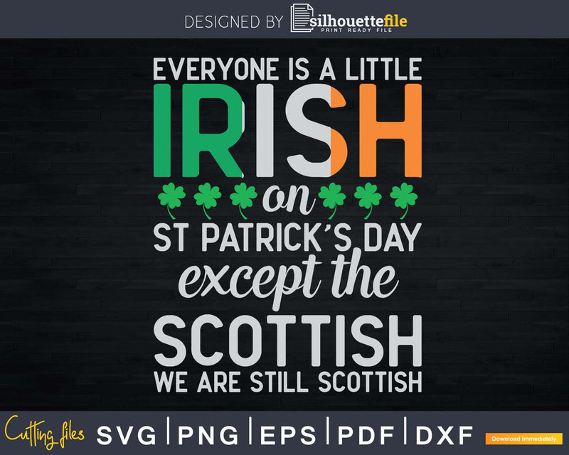 Everyone is Irish Except Scottish on St. Patrick’s Day