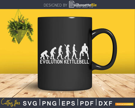 Evolution Kettlebell Svg Instant Download Cut Files