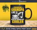 Excavator grandpa construction worker Svg Dxf Cut Files