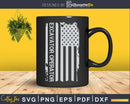 Excavator Operator Heavy Equipment American Flag Svg Dxf