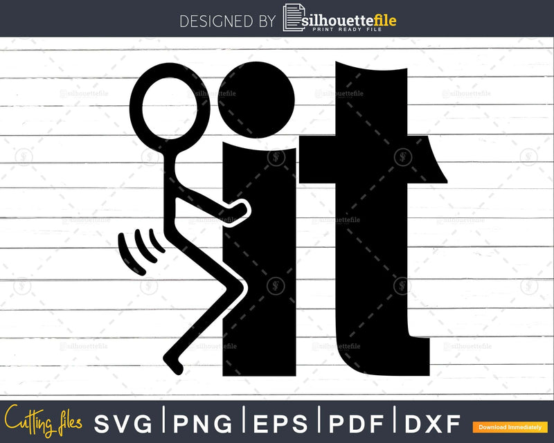 F It Instant Download SVG PNG EPS dxf digital download