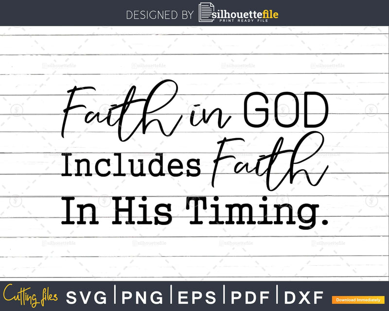Faith in God Religious Christian svg png instant download