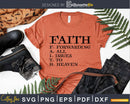 Faith Round Neck Graphic Cute Christian svg png dxf cutting