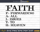 Faith Round Neck Graphic Cute Christian svg png dxf cutting