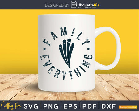 Family Over Everything SVG cricut printable craft cut file