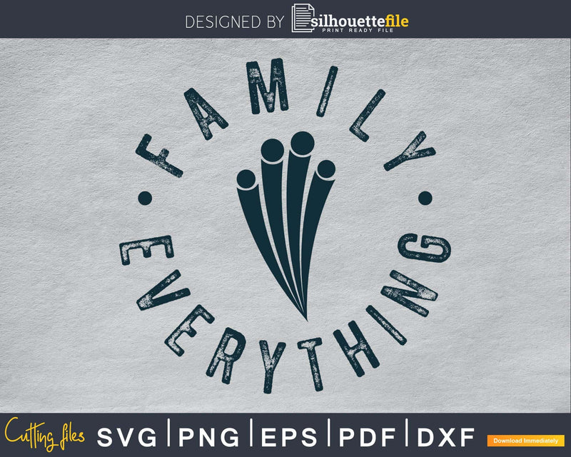 Family Over Everything SVG cricut printable craft cut file