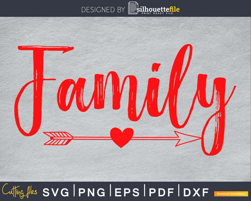 Family SVG PNG Cricut printable file
